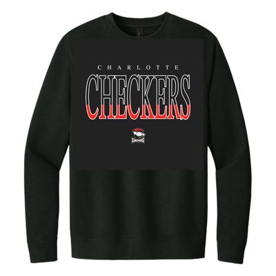 Checkers Black Fade Crewneck