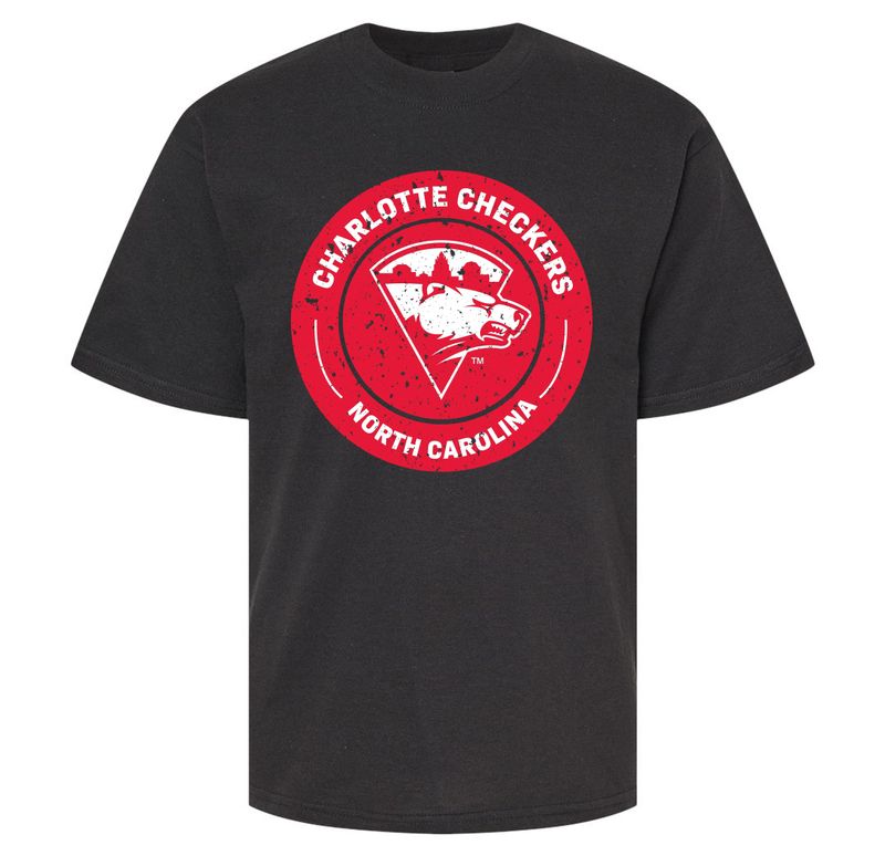 Checkers Youth Black Distressed 9 T-Shirt
