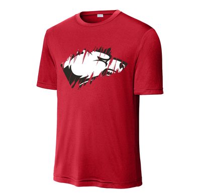 Checkers Heather Red Scratch 009 T-Shirt