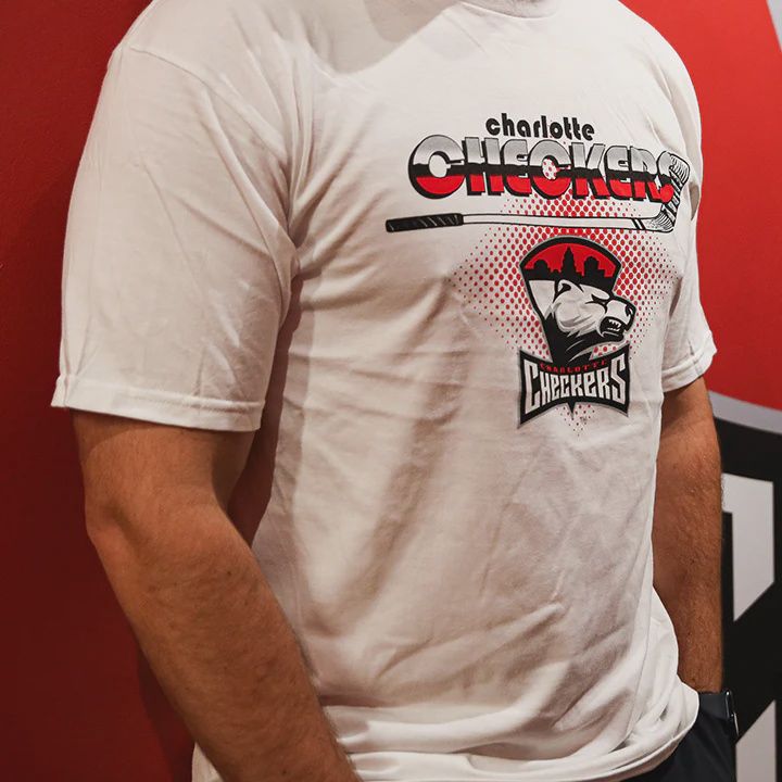 Checkers Hockey Stick Tee