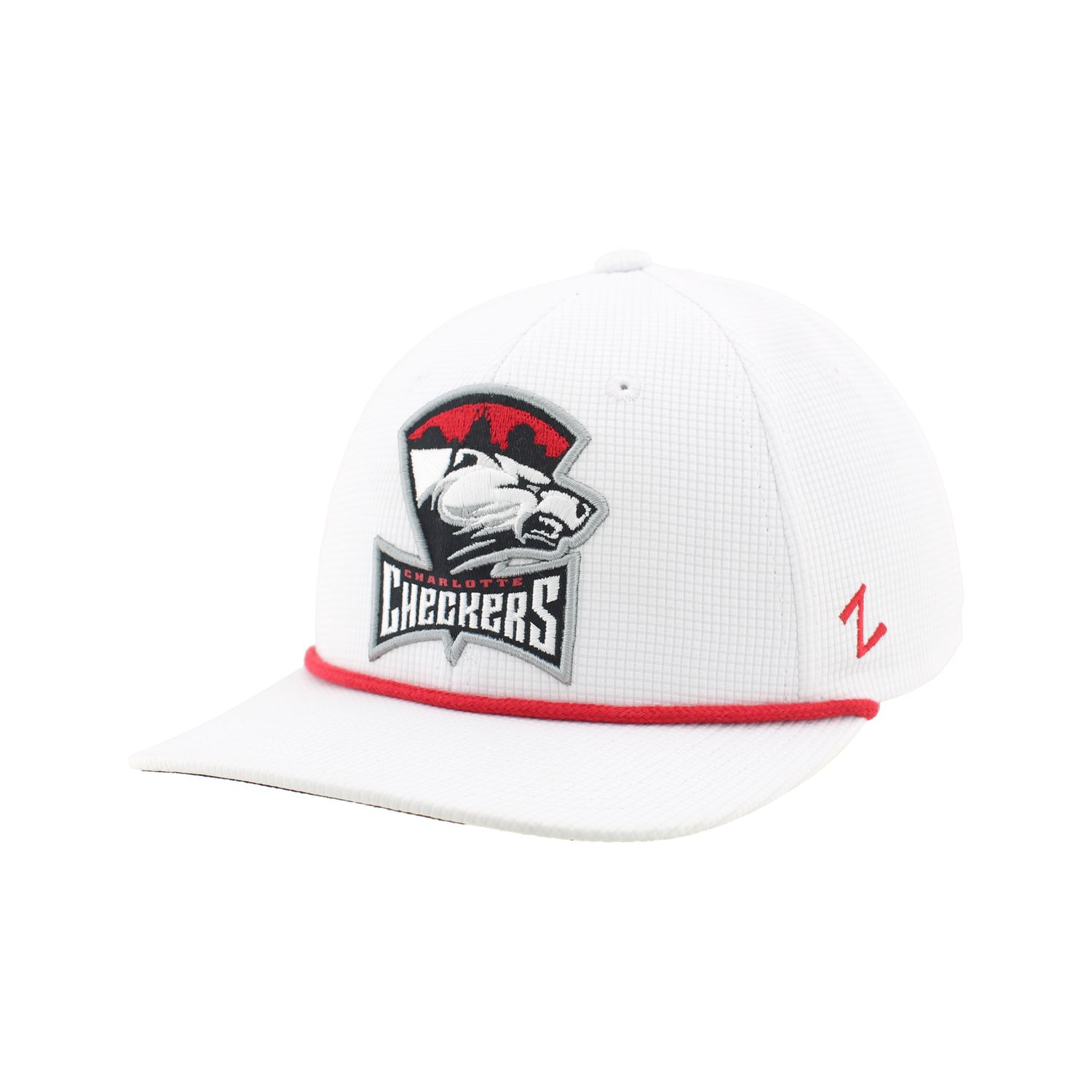 Checkers White Backspin Caddy Hat