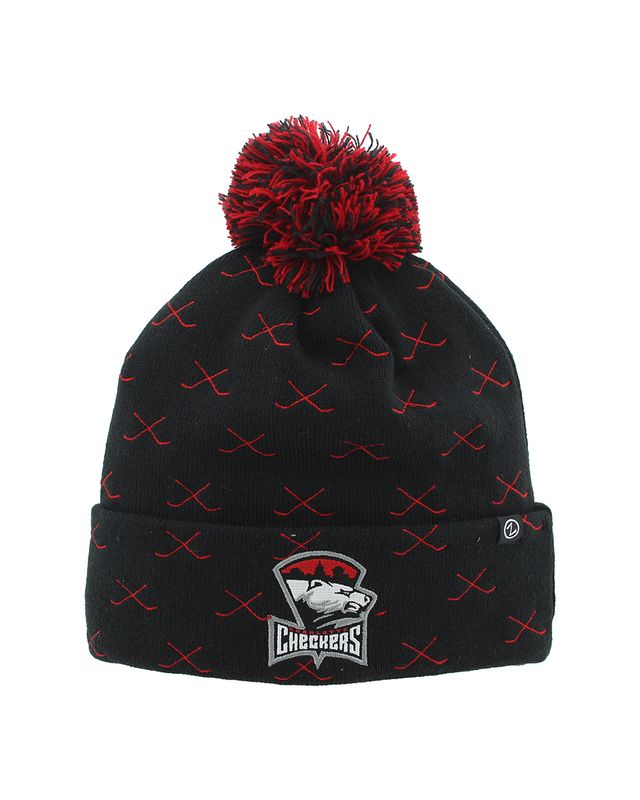 Checkers Embroidered Sticks Beanie