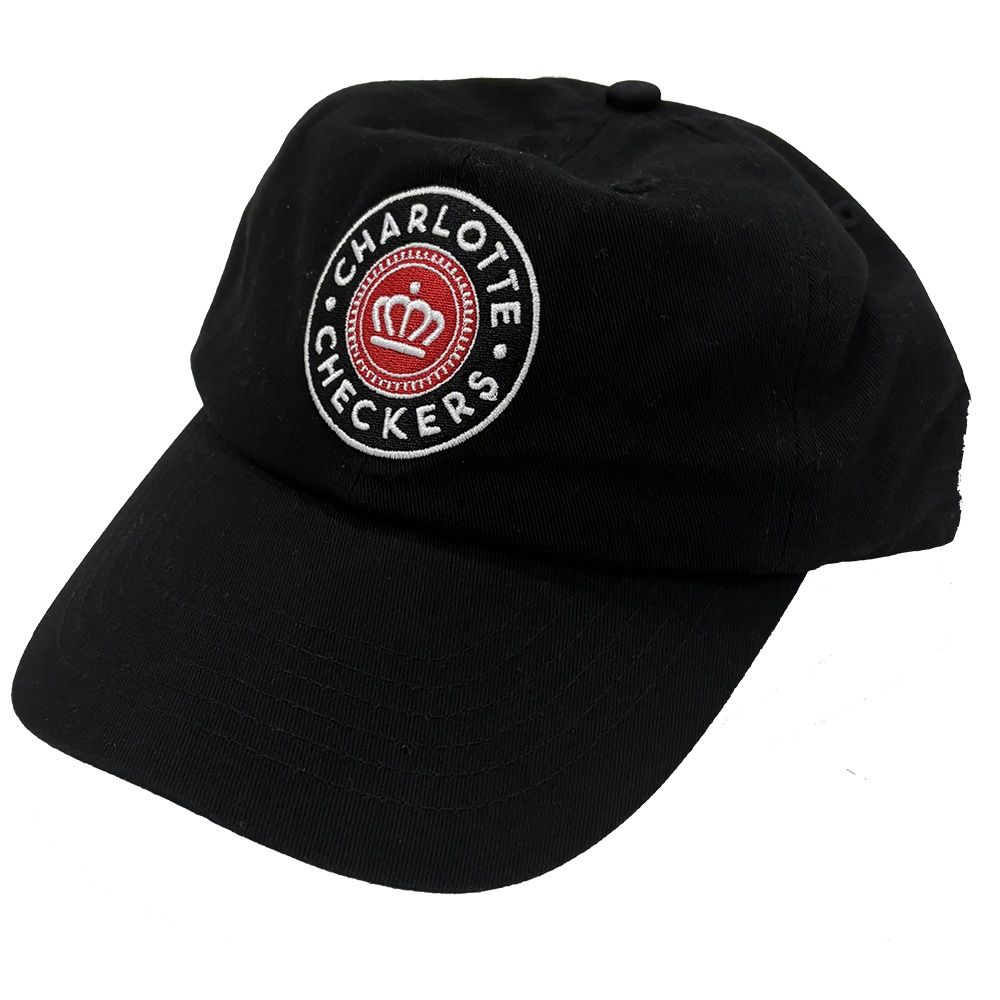 Checkers Relaxed Black Crown Logo Hat