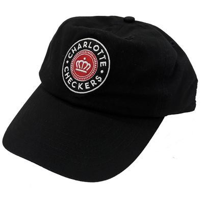 Checkers Relaxed Black Crown Logo Hat