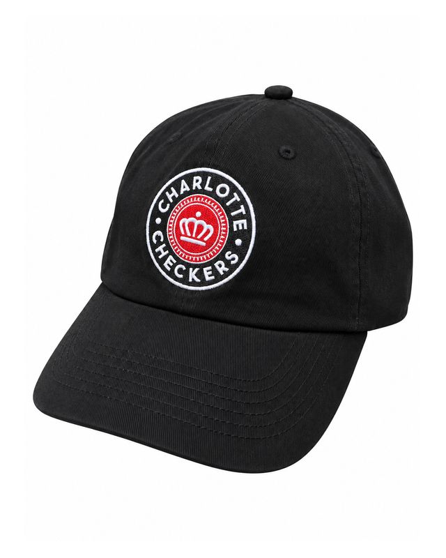 Checkers Relaxed Black Crown Logo Hat