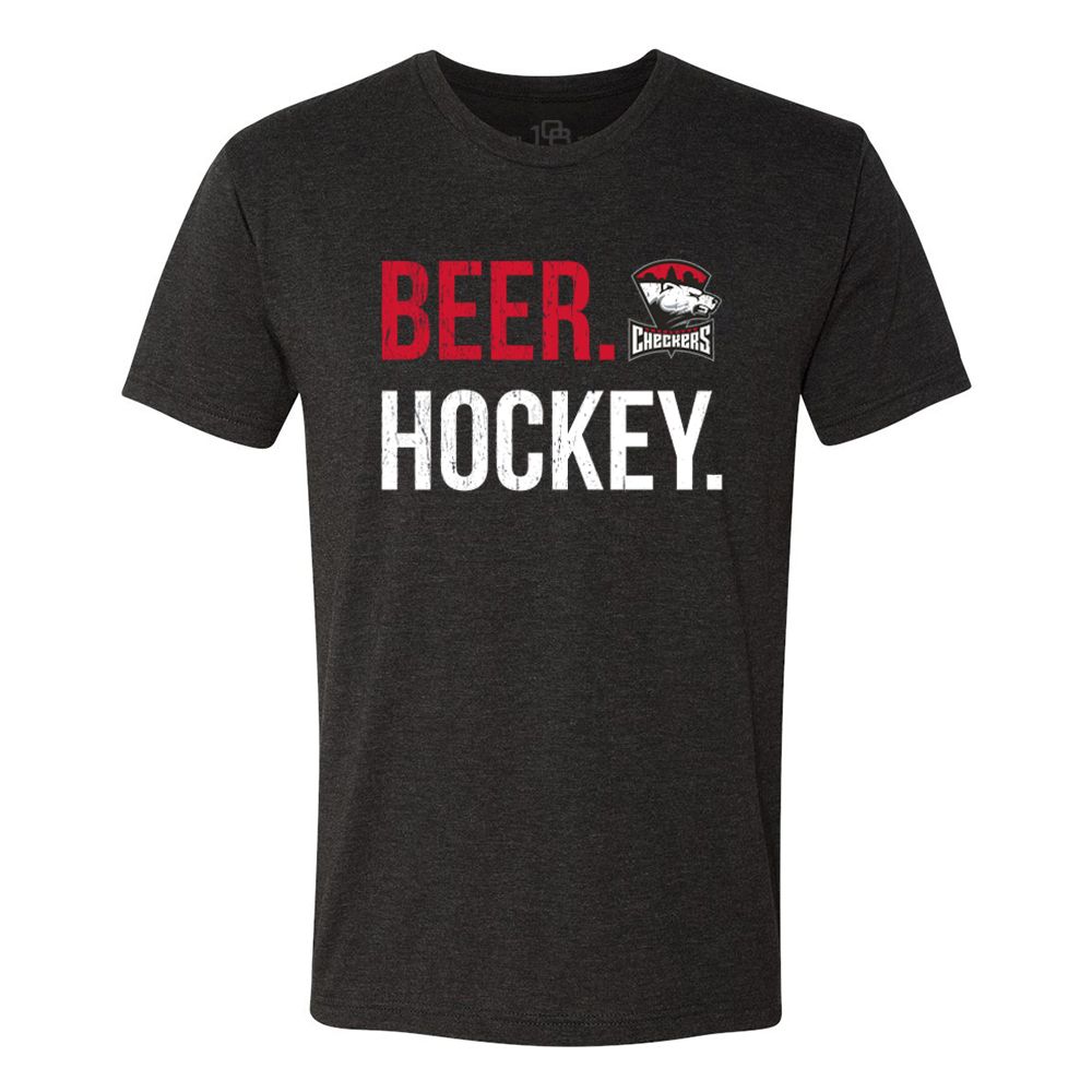 Charlotte Checkers Beer Hockey Tee