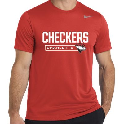Charlotte Checkers Red Nike Legend Athletic T-Shirt