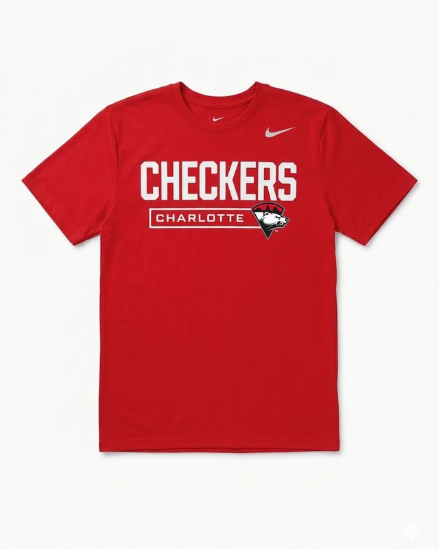 Charlotte Checkers Red Nike Legend Athletic T-Shirt