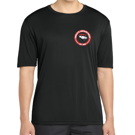 Charlotte Checkers Black Traditional Performance Tee