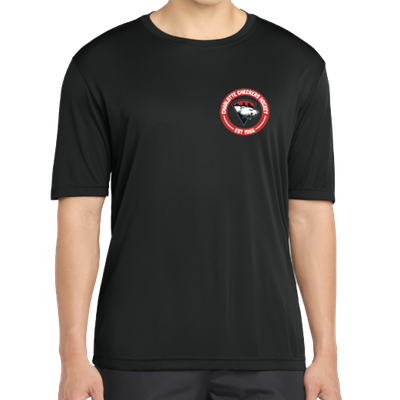 Charlotte Checkers Black Traditional Performance Tee
