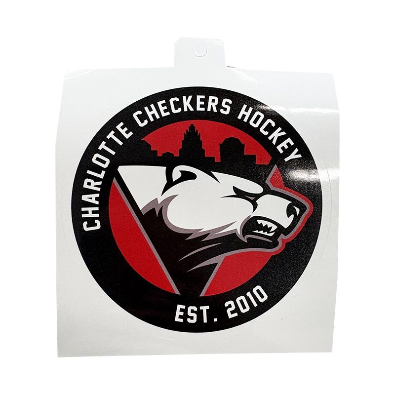 Charlotte Checkers Circle Sticker