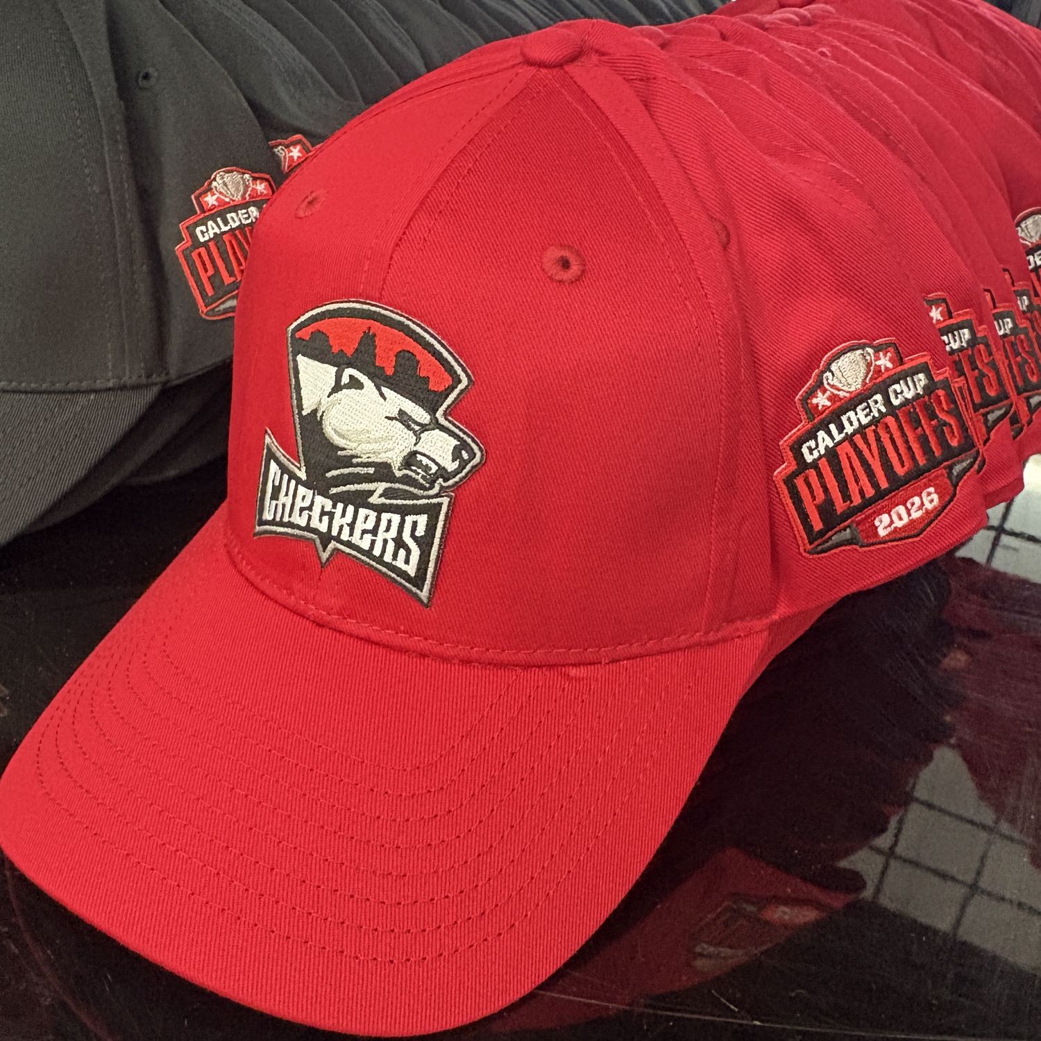 Checkers 2026 Red Playoff Hat