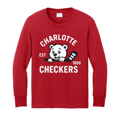 Checkers Youth Red Graphic 069 Longsleeve Tee