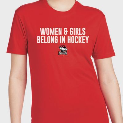 Women and Girls Belong in Hockey Shirt