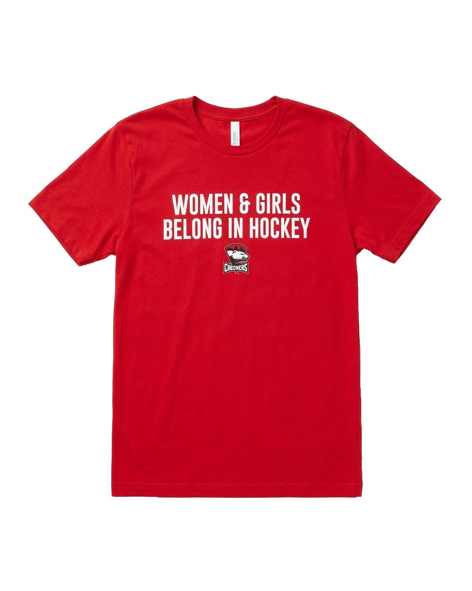 Women and Girls Belong in Hockey Shirt