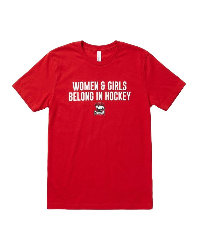 Women and Girls Belong in Hockey Shirt