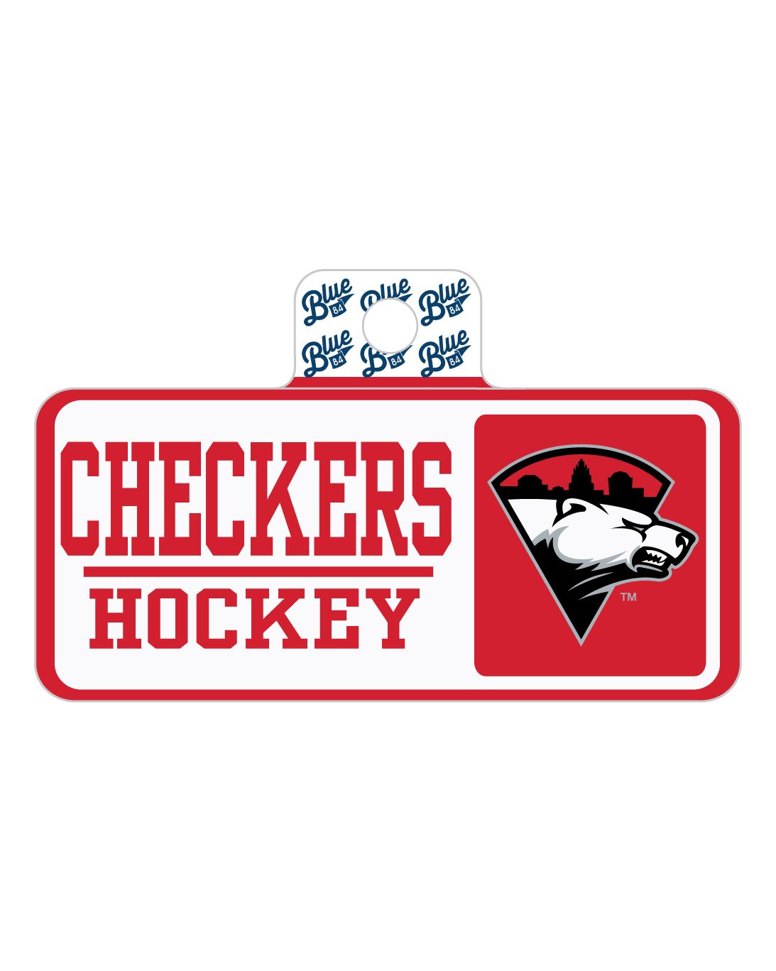 Checkers Blocked Up Sticker