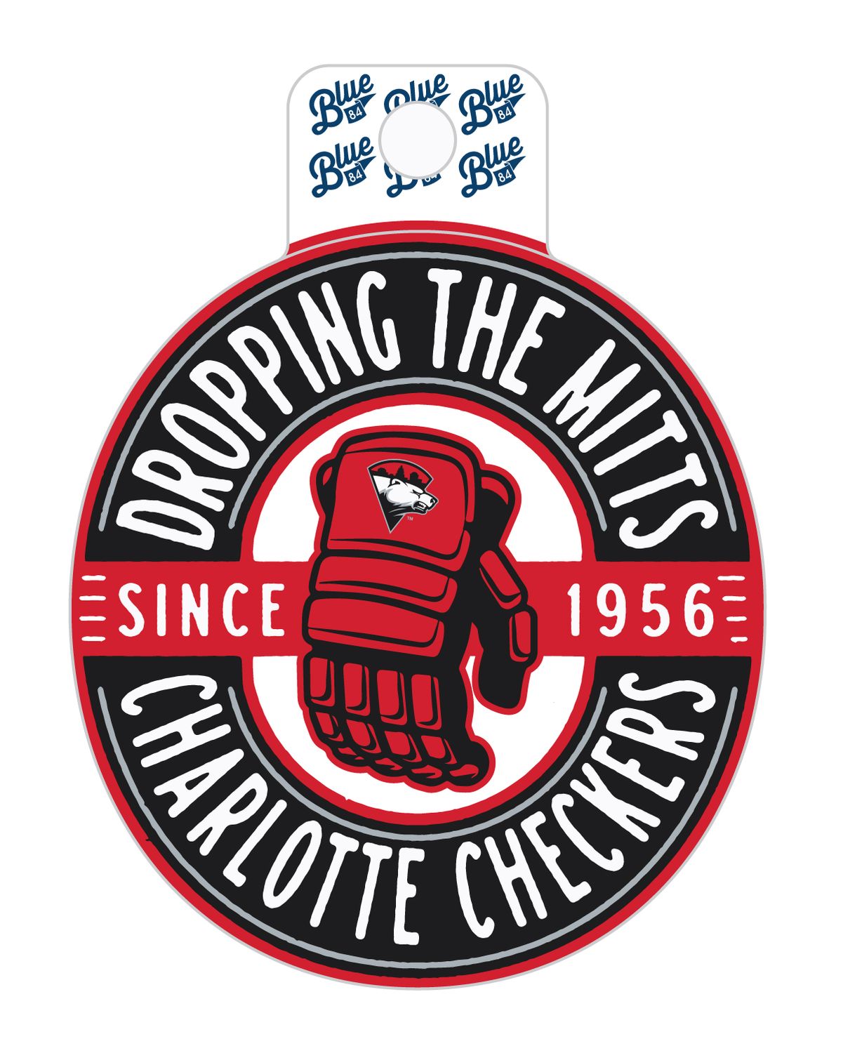 Checkers Dropping Mitts Sticker
