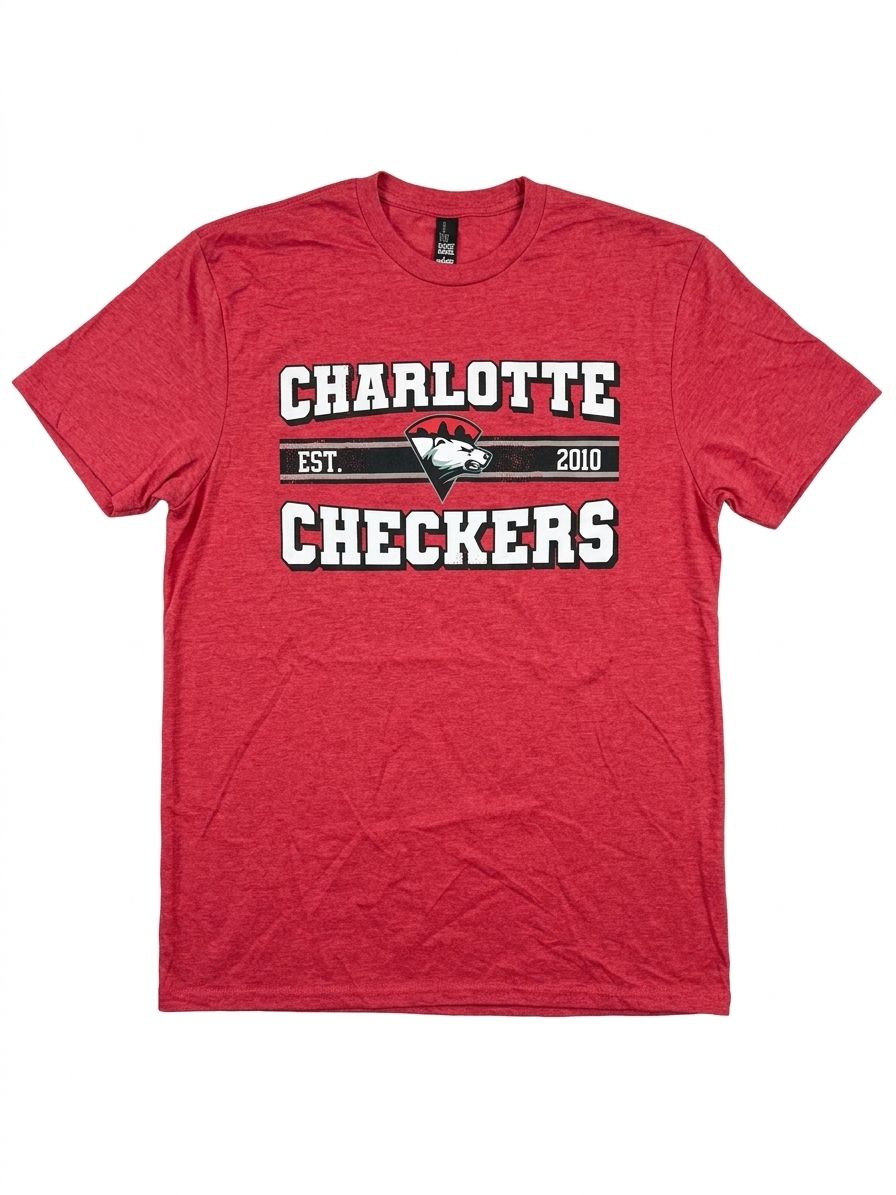 Charlotte Checkers Red Established Tee