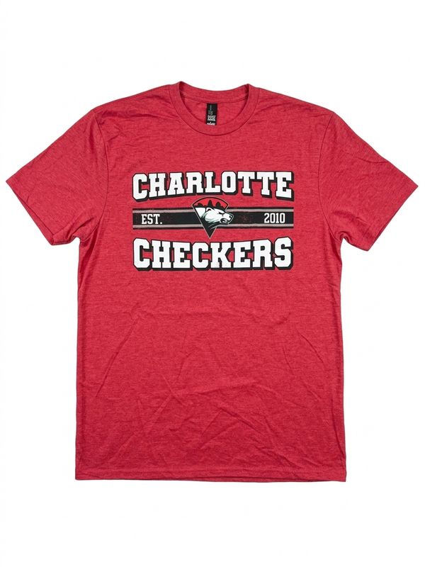 Charlotte Checkers Red Established Tee