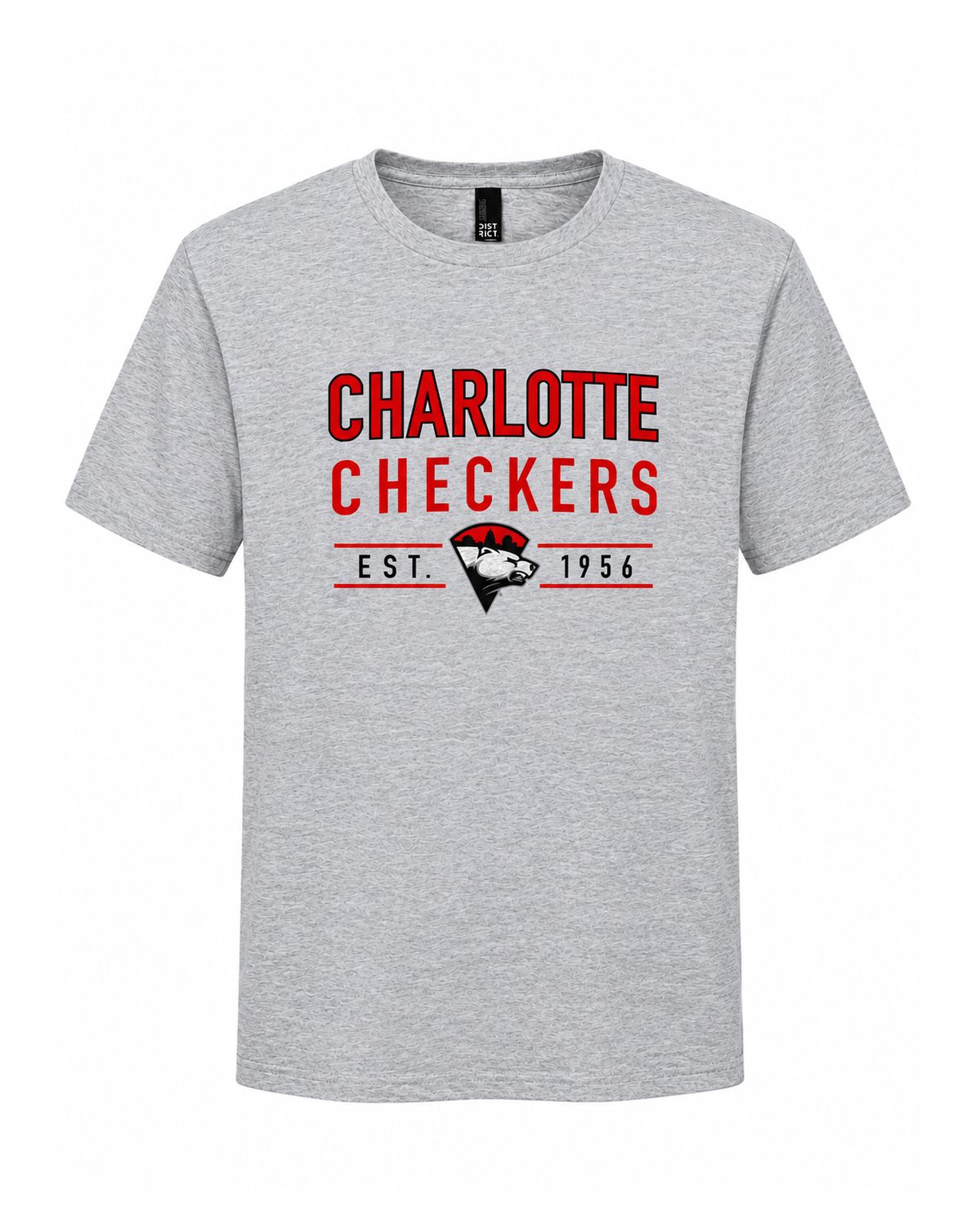 Charlotte Checkers Ash Established Tee
