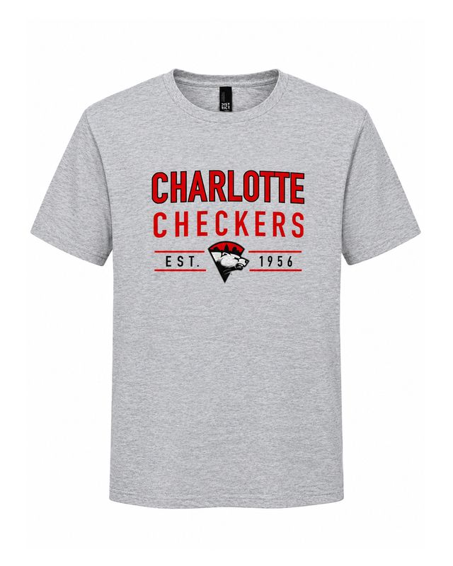 Charlotte Checkers Ash Established Tee