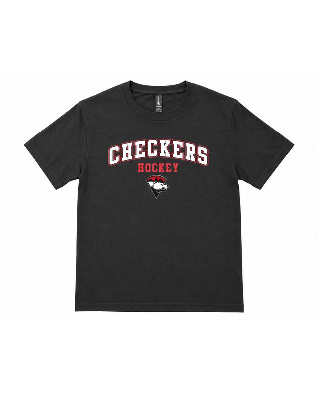 Charlotte Checkers Youth Black Hockey Tee