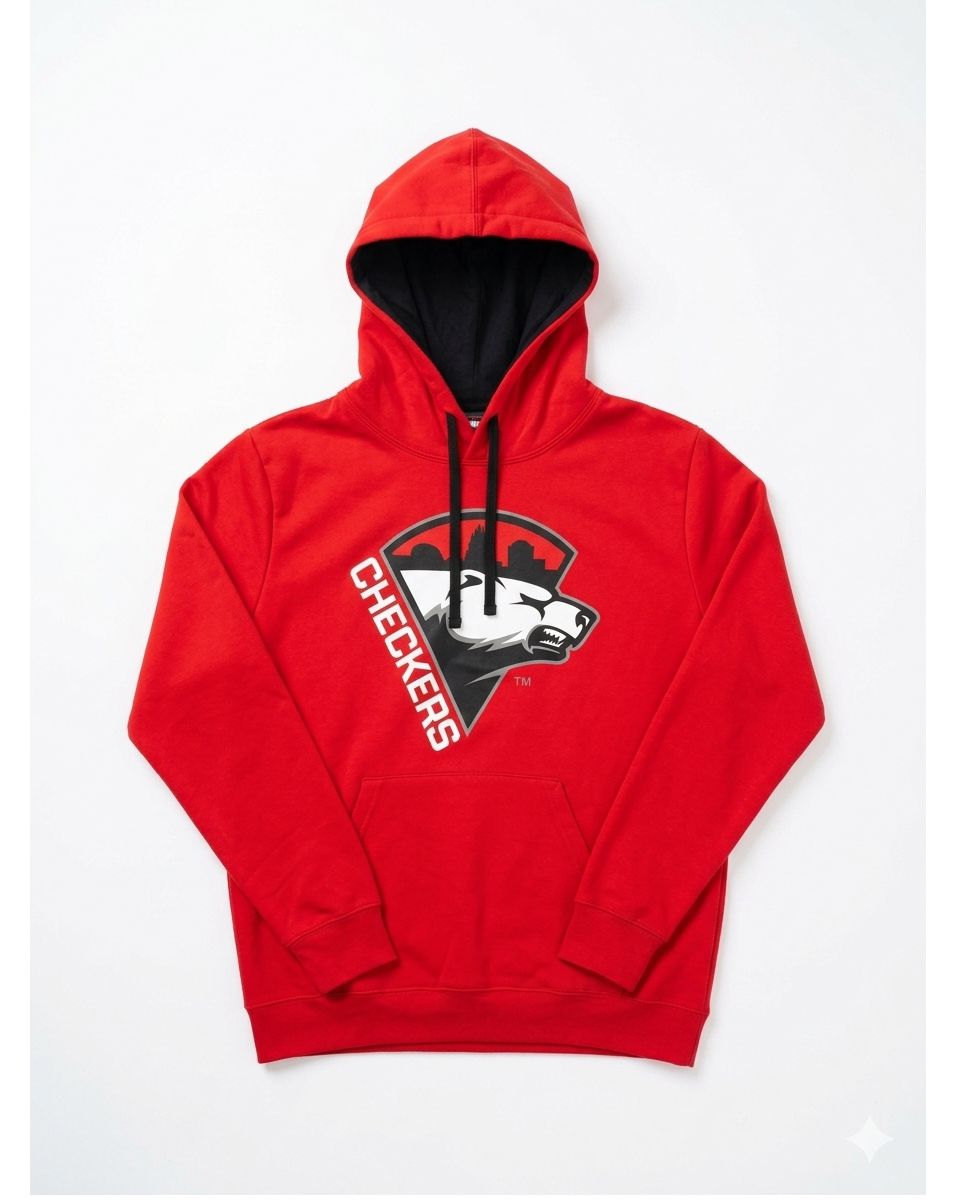 Charlotte Checkers Red Pizza Concert Hoodie