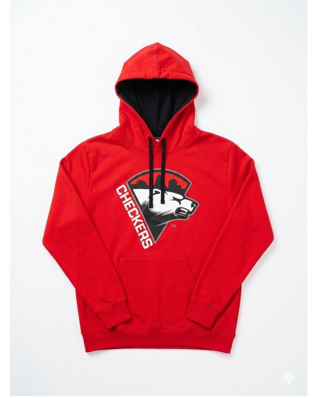 Charlotte Checkers Red Pizza Concert Hoodie