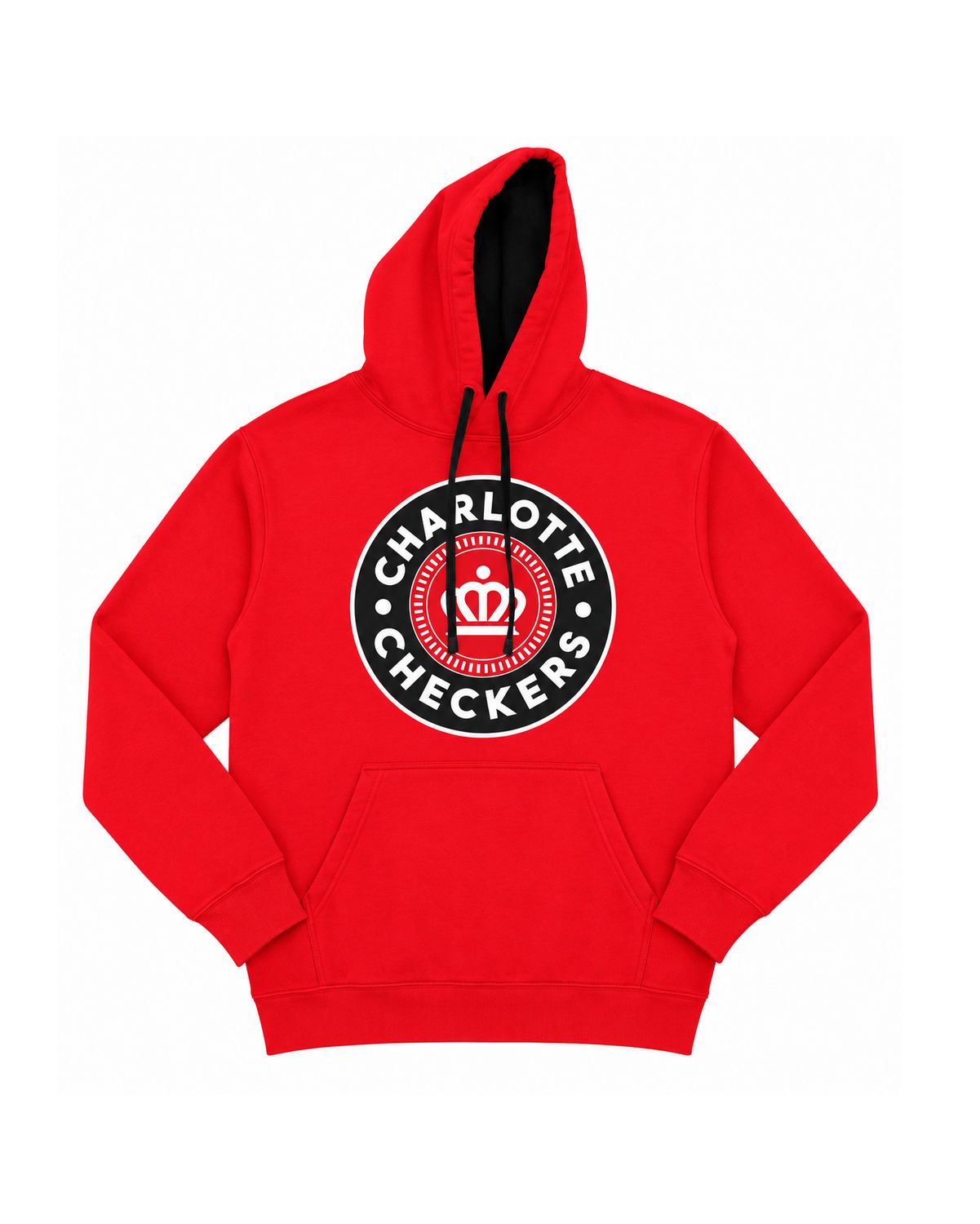 Charlotte Checkers Red Crown Hoodie