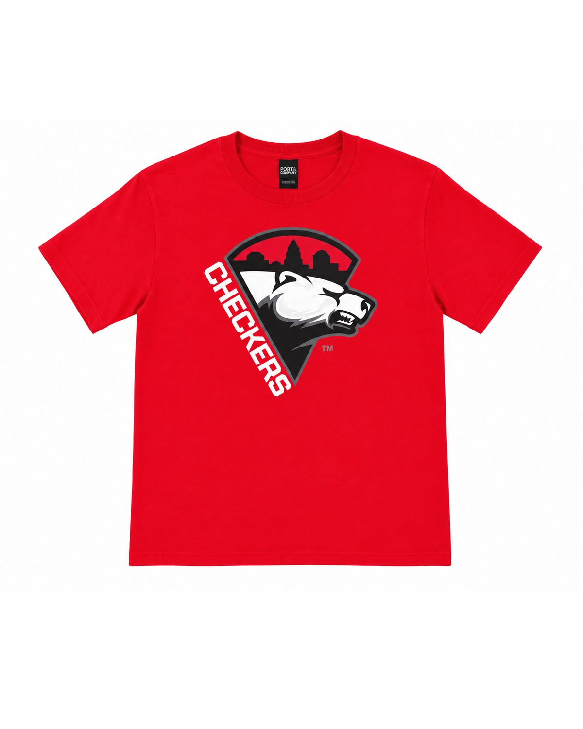 Charlotte Checkers Youth Red Pizza Tee