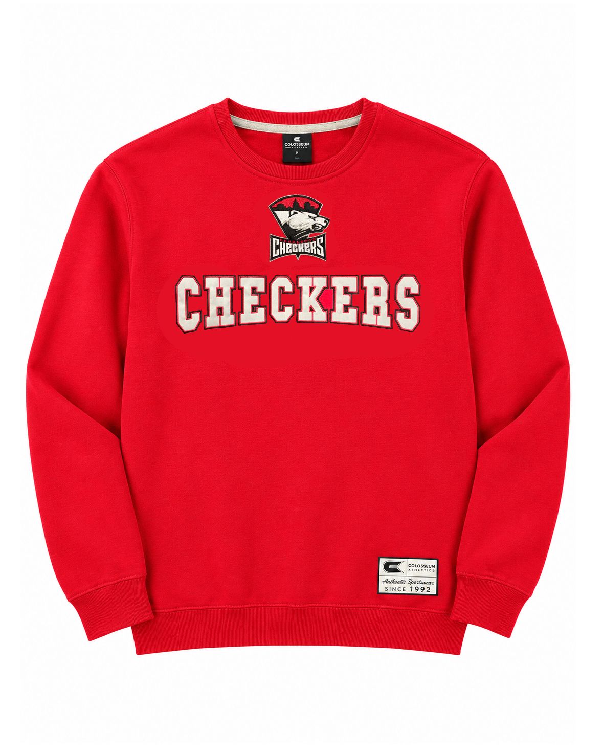 Charlotte Checkers Red Yes Chef  Crewneck