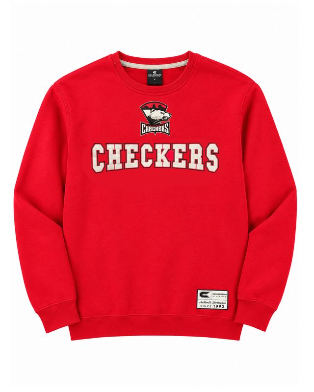 Charlotte Checkers Red Yes Chef  Crewneck