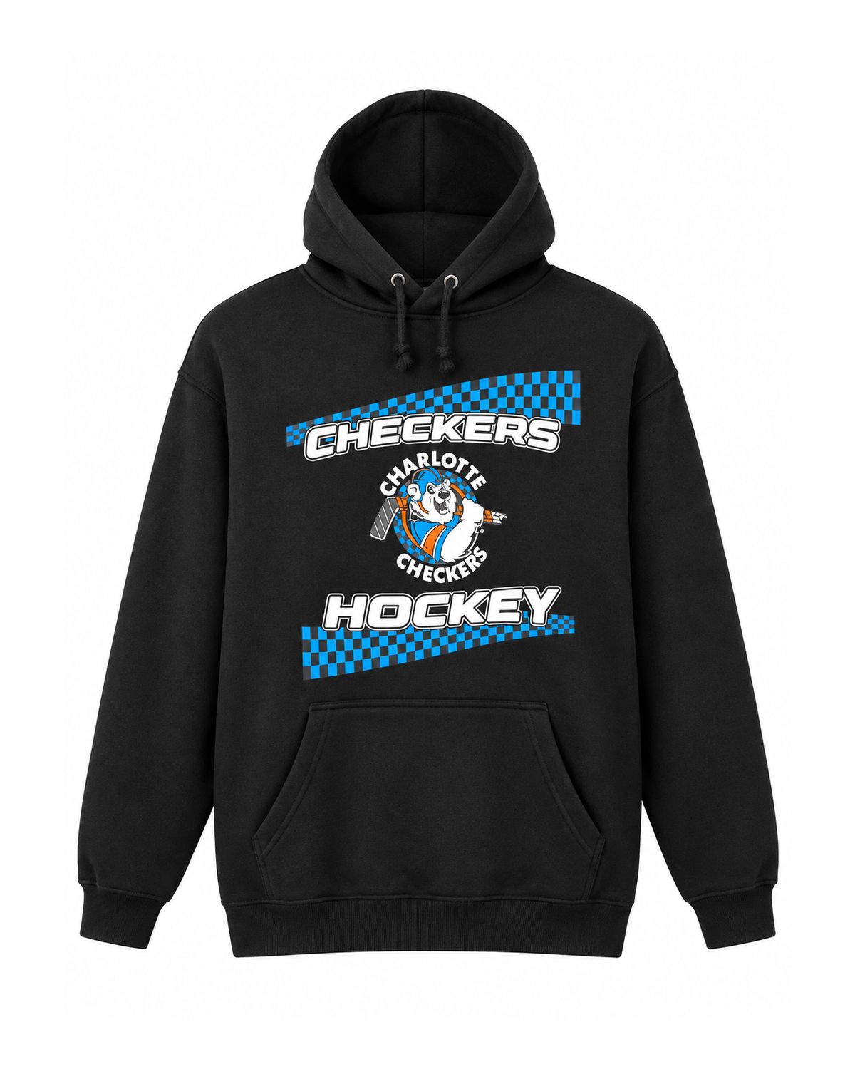 Checkers Black 90's District Hoodie
