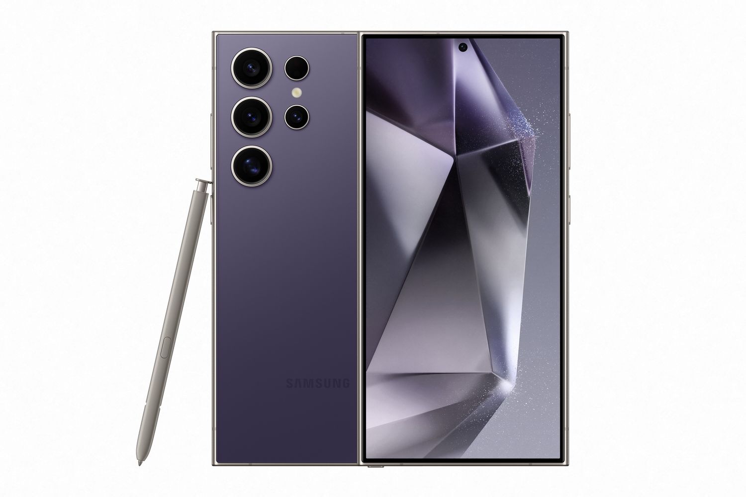 Samsung S24 Ultra (Pre Owned), Color: Titanium Violet, Storage: 256GB