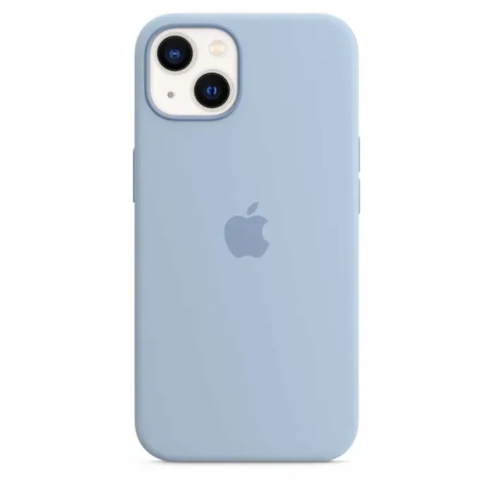 Apple Silicone Case with MagSafe for iPhone 13, Color: Blue Fog