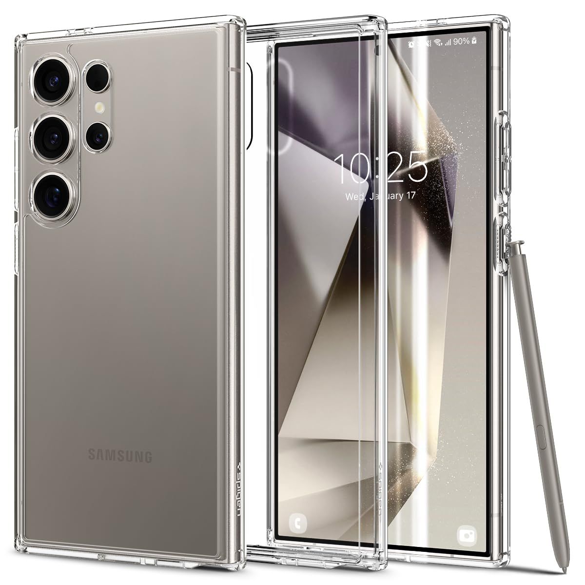 Spigen Ultra Hybrid SamSung Case for S24 Ultra, Color: Cyrstal Clear