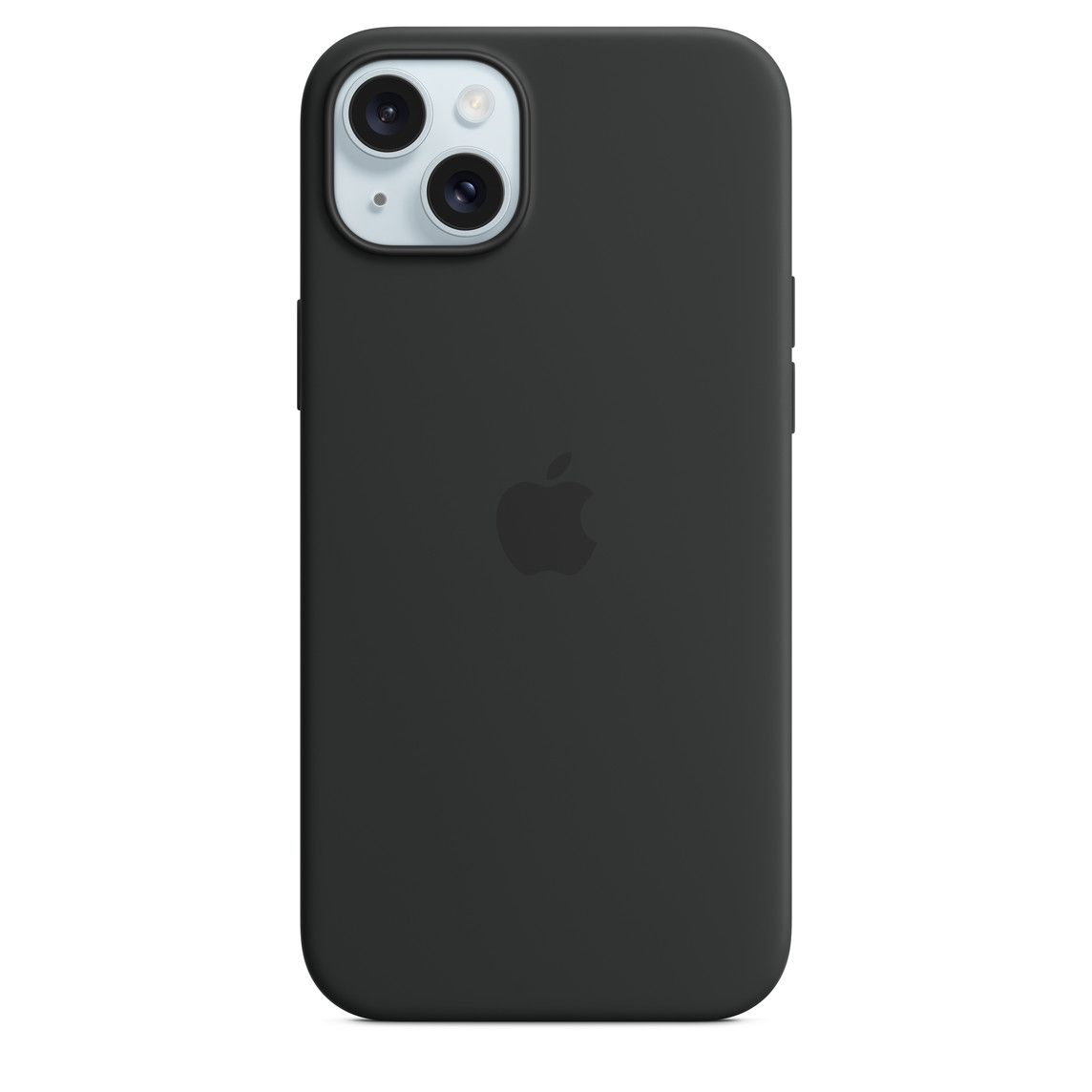 Apple Silicone Case with MagSafe for iPhone 15, Color: Black