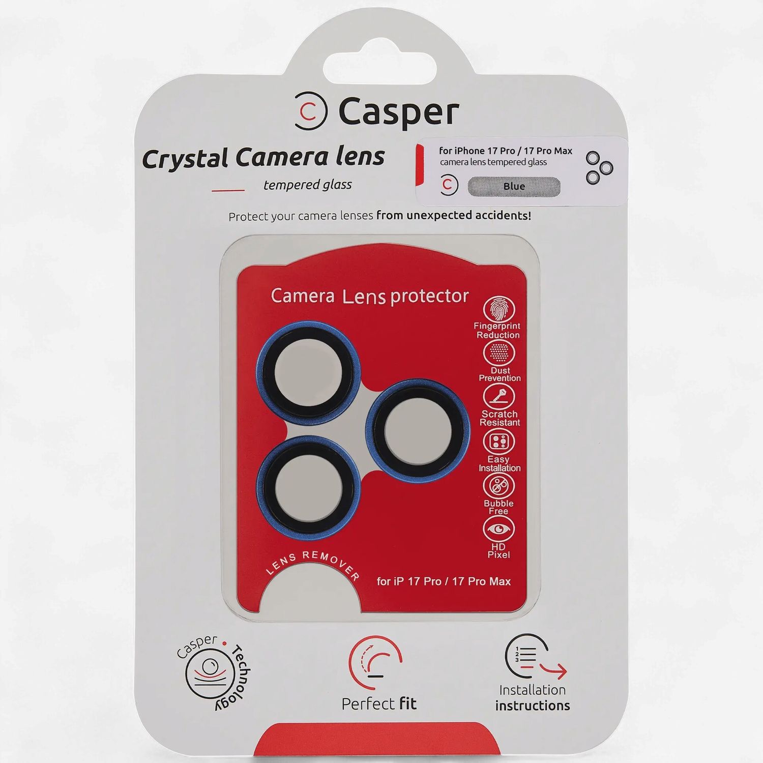 iPhone 17 Pro / 17 Pro Max Lens Protector, Color: Blue
