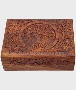 Carved Wood Box