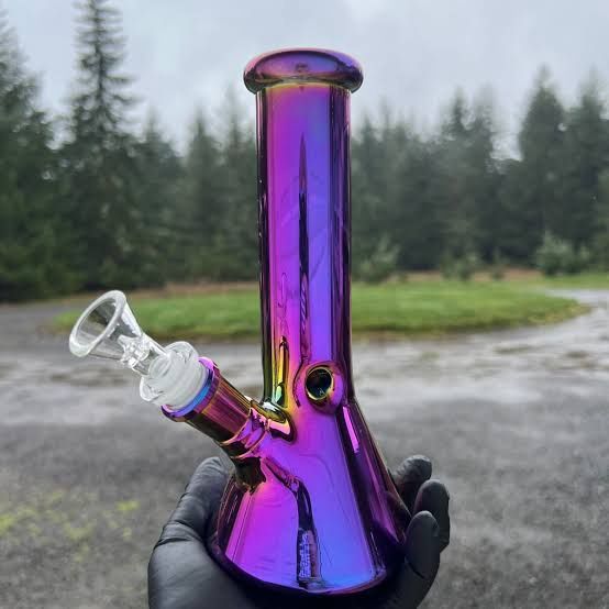 Iridescent 12" Water Pipe