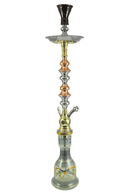 Khalil Mamoon Tri Metal Hookah Khalil Mamoon Tri Metal Hookah