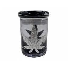 Silver Leaf Stash Jar 1/2oz Silver Leaf Stash Jar 1/2oz