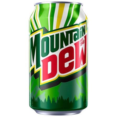 Mtn Dew Soda Can