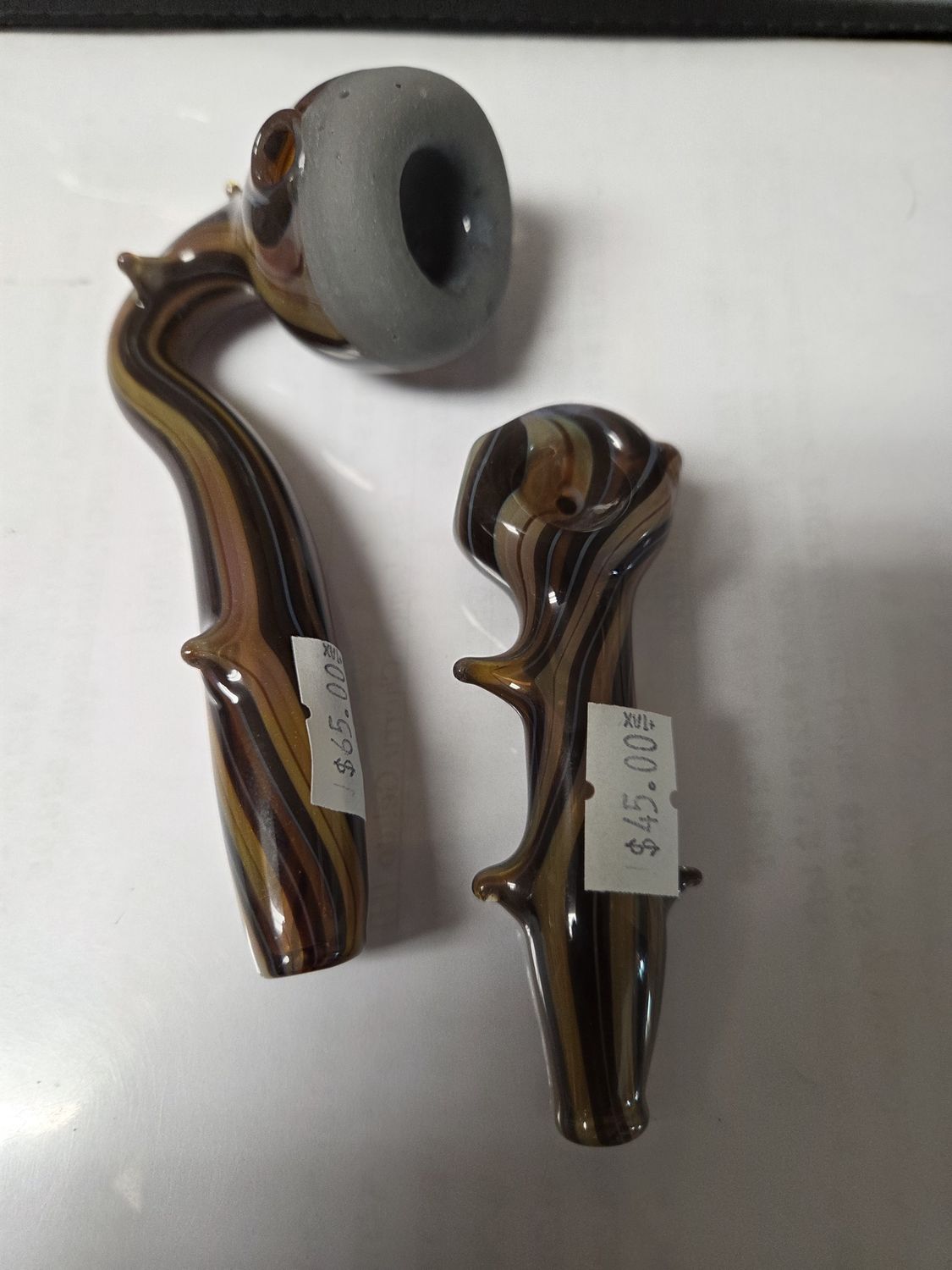Redmond Glass Hand Blown Wood Grain