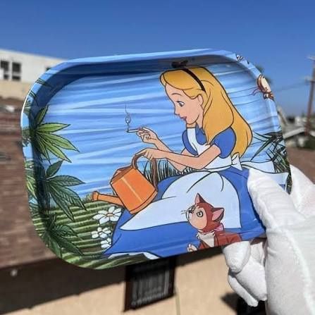 Stoner Alice In Wonderland Rolling Tray