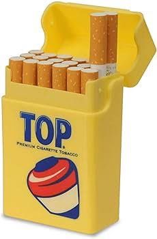 Tops Cigarette Case Yellow