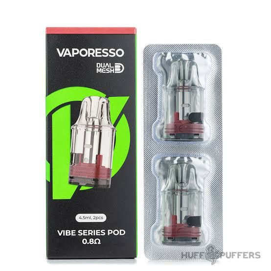 Vaporesso Dual Mesh Vibe Pod 1.0 (4.5ml, sidefill, 2pk)