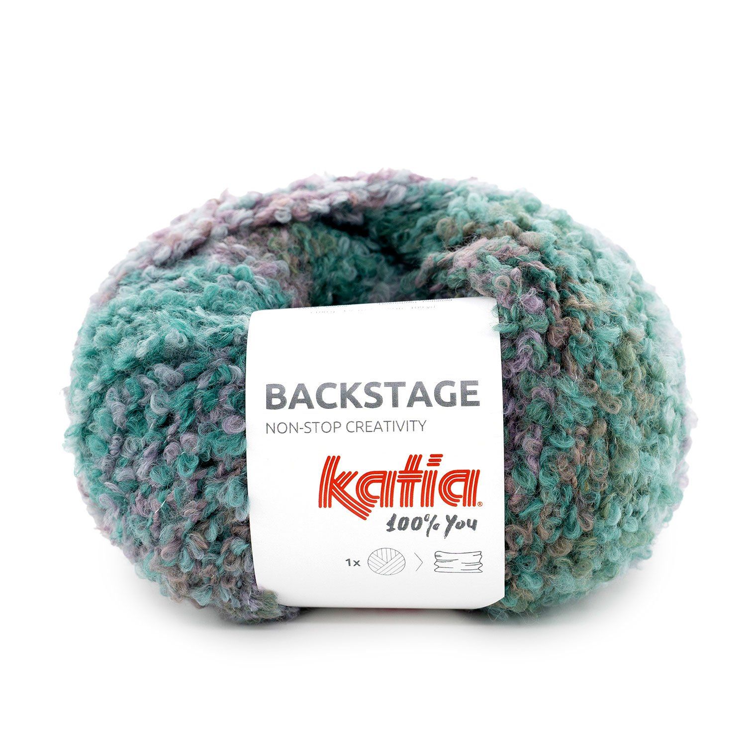 Katia Backstage | 202 Olieverf-Kauwgom roze-Camel
