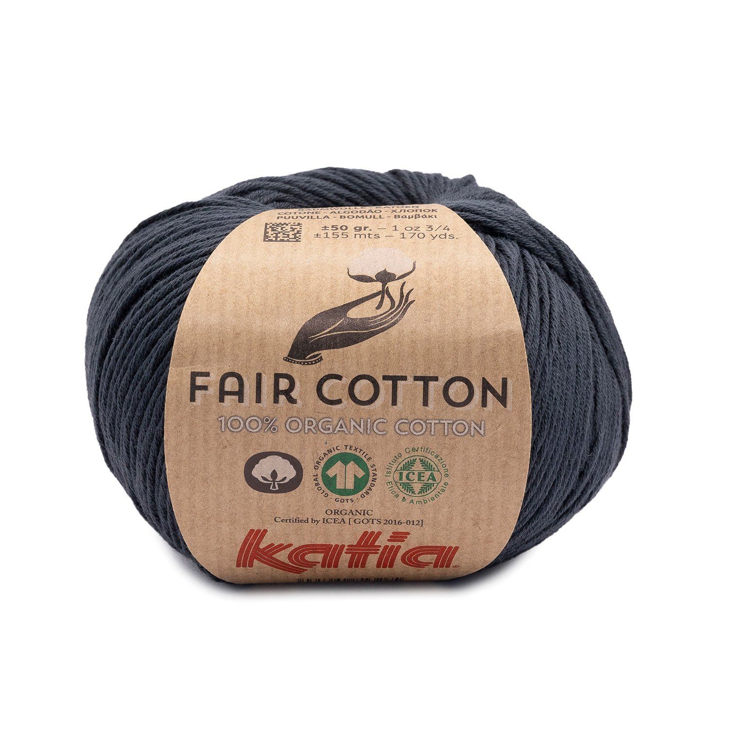 Fair cotton | 54 Antraciet grijs